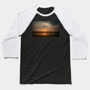 Sunrise over Blyth beach in Northumberland Baseball T-Shirt